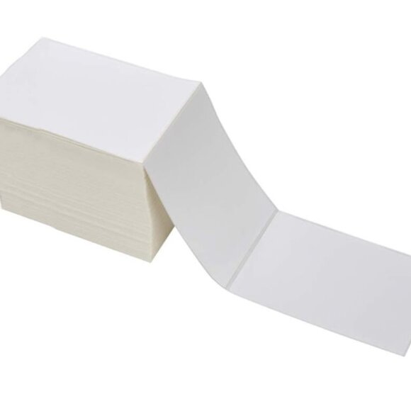 500 Direct Thermal Fanfold 4 x 6 White Perforated Shipping Labels - Picture 4 of 4